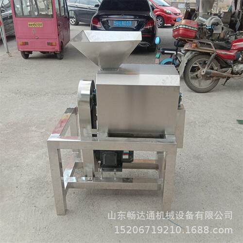 不锈钢水果去核机杨梅红枣杏去皮去核打浆大型工业卧式打浆设备