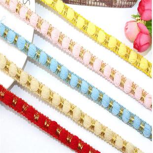 Lace Ribbon Fabric Gold For Trim White Net 4Styles Soft