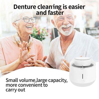 Household Ultrasonic UV Cleaner for Dentures 360° Deep Clea