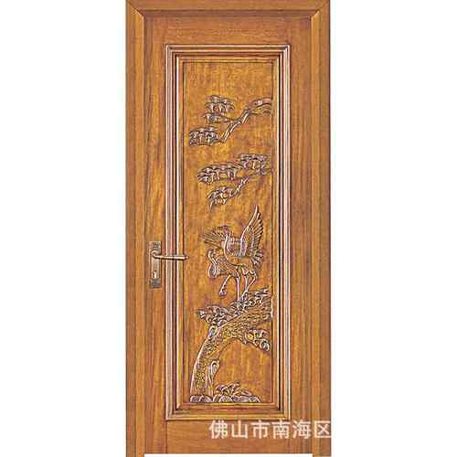 传统中式烤漆原木门实木门入户门卧室门厨房门卫生间门木门