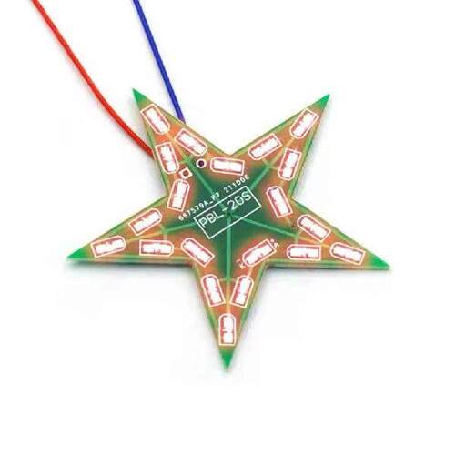 Five-Pointed Star Breathing Light Gradient LED Light for