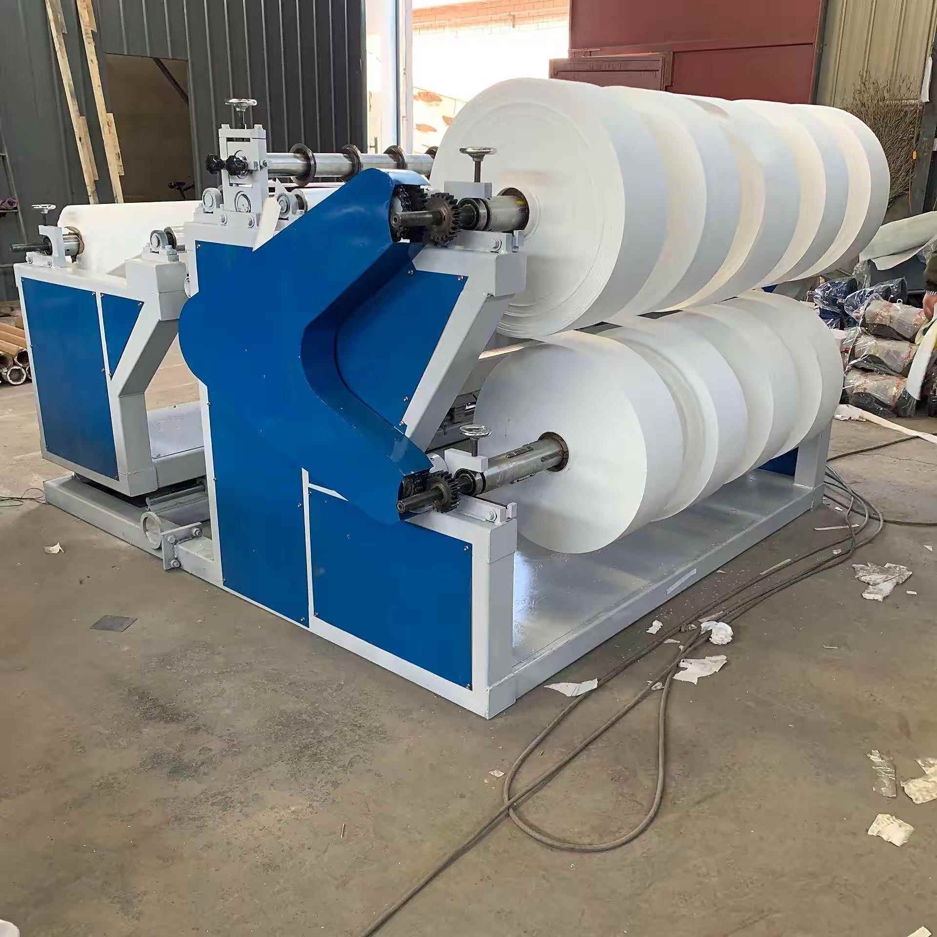 全自动分切机无纺布皮革薄膜复卷机pvc分条机布料铝箔切条打卷机