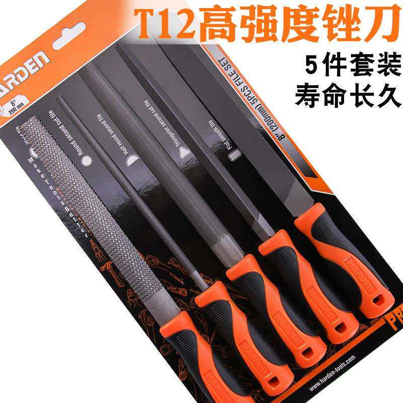 汉顿钢锉刀套装钳工锉铁木工打磨工具半圆不锈钢挫子矬子搓刀手锉