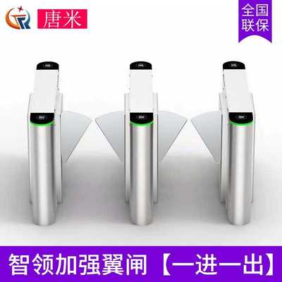 识别学校进出通人员闸小区速人脸翼门门禁系统开关门自动厂区豪华
