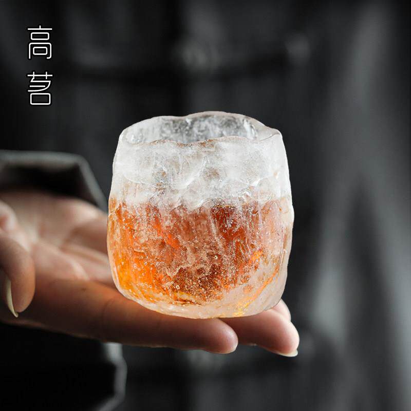 琉璃茶杯冰冻烧功夫茶主人杯品茗杯个人专用茶具套组杯子玻璃酒杯