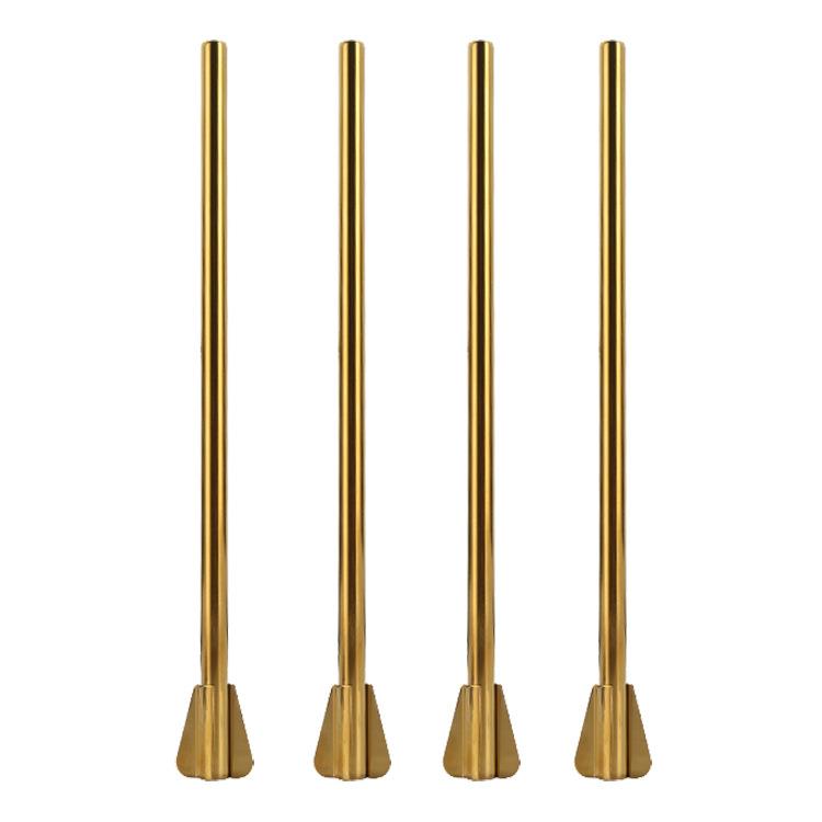 厂家直供304不锈钢搅拌吸管四件套 创意金属粗饮管带螺旋头吸管