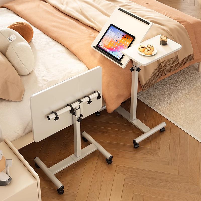 电脑桌可移动升降桌子小户型工作台办公桌书桌成人家用卧室床边桌