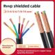 0.75 1.5方芯屏蔽线信号线 Rvvp 10芯0.5 Kvvrp2