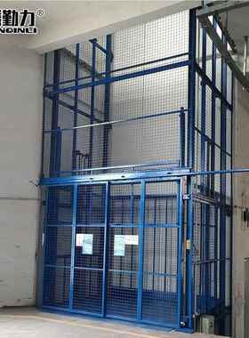 3吨5吨液压升降货梯升机定金专拍68米米10米1236米米固定导轨式升