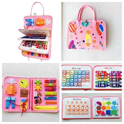 儿童毛毡学习板 忙碌板动作智力玩具cpc认证 毛毡包幼儿跨境 现货