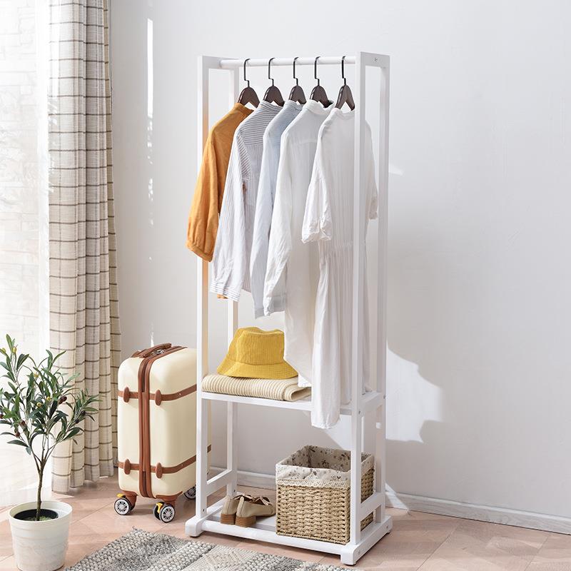 实木衣落地卧XLU室衣帽架多功能衣架角落约简易衣架挂架简挂包架