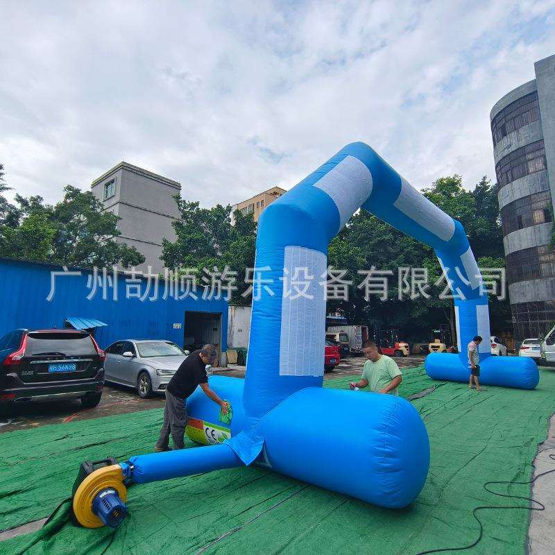充气闭气广告蓝色拱门气模 充气广告活动庆典展览拱门气模