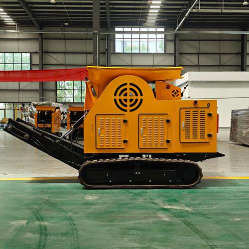 出口JUP小型式破碎 矿山建筑石料粉机 HT525履带鄂机碎石机厂家E
