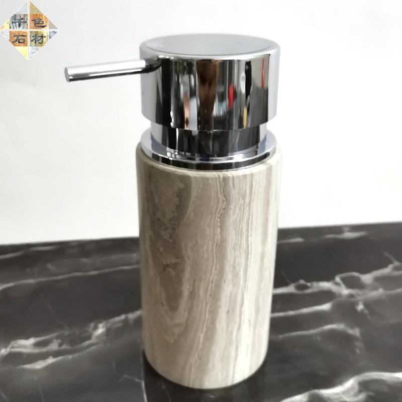 纹欧式天然液大理石洗手液瓶古木898乳瓶酒店装沐浴分瓶黑白根洗