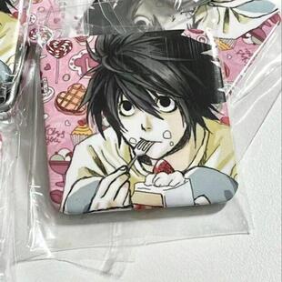 死亡笔记同人周边L方形马口铁吧唧高颜值甜品系列谷子痛包装饰