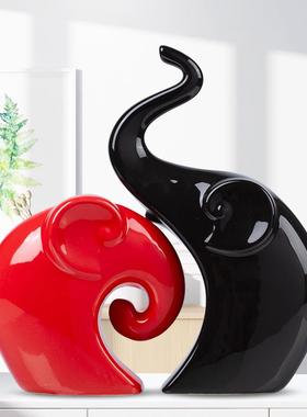 酒柜摆件客厅2025新款现代简约抽象陶瓷装饰品家居饰品田园装饰酒