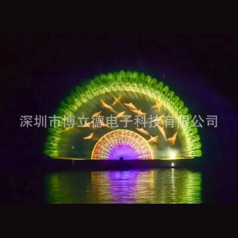 新型大型水幕电影水幕喷泉水幕投影水上全息投影喷泉上门勘察安装