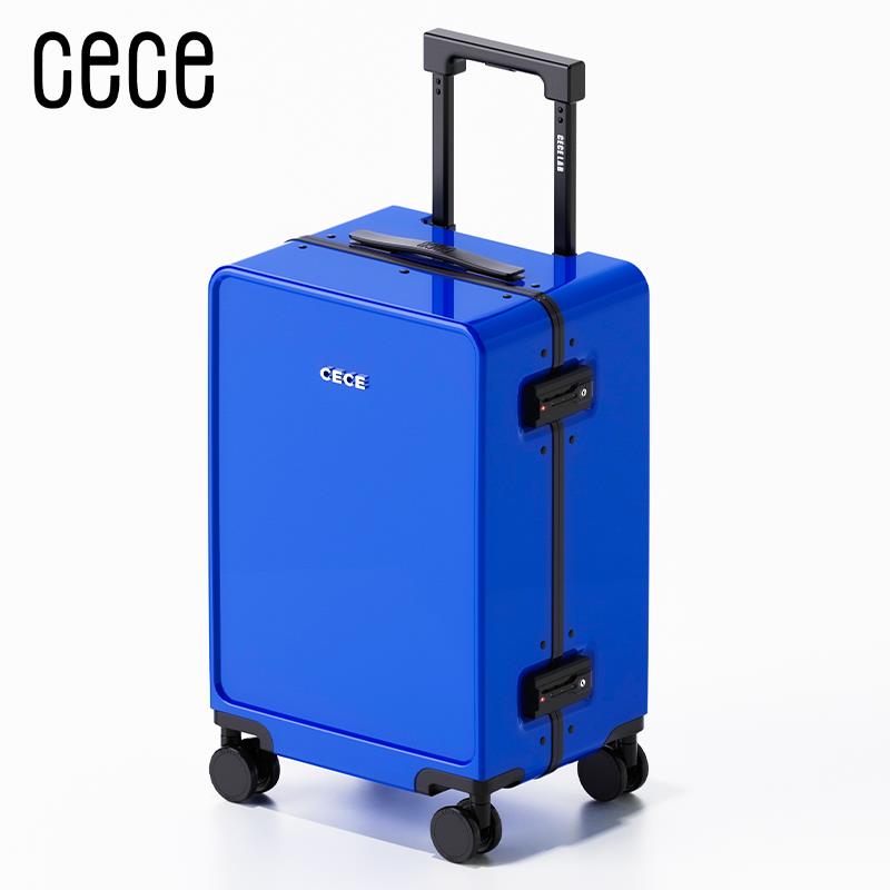 正品ECE225新款白色铝框行李箱20C寸登机女24寸拉杆箱0男箱旅行箱
