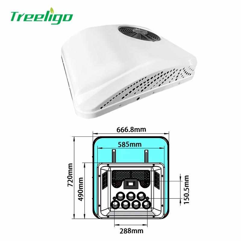 汽车电动空调冷暖款一体机12V24伏车载直流变频卡车房车驻车空调