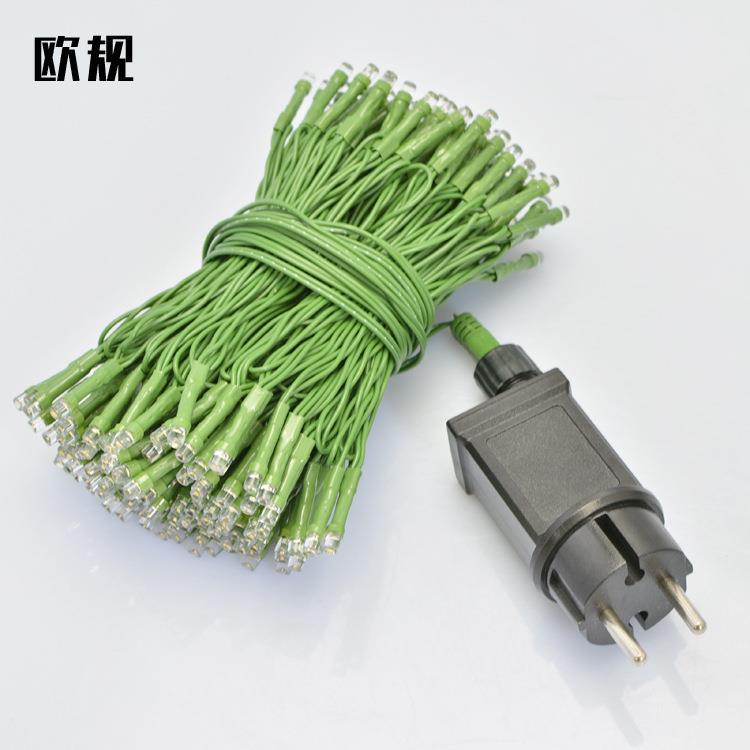 欧规高亮LED灯串户外圣诞树节日装饰彩灯庭院花园低压直流灯串