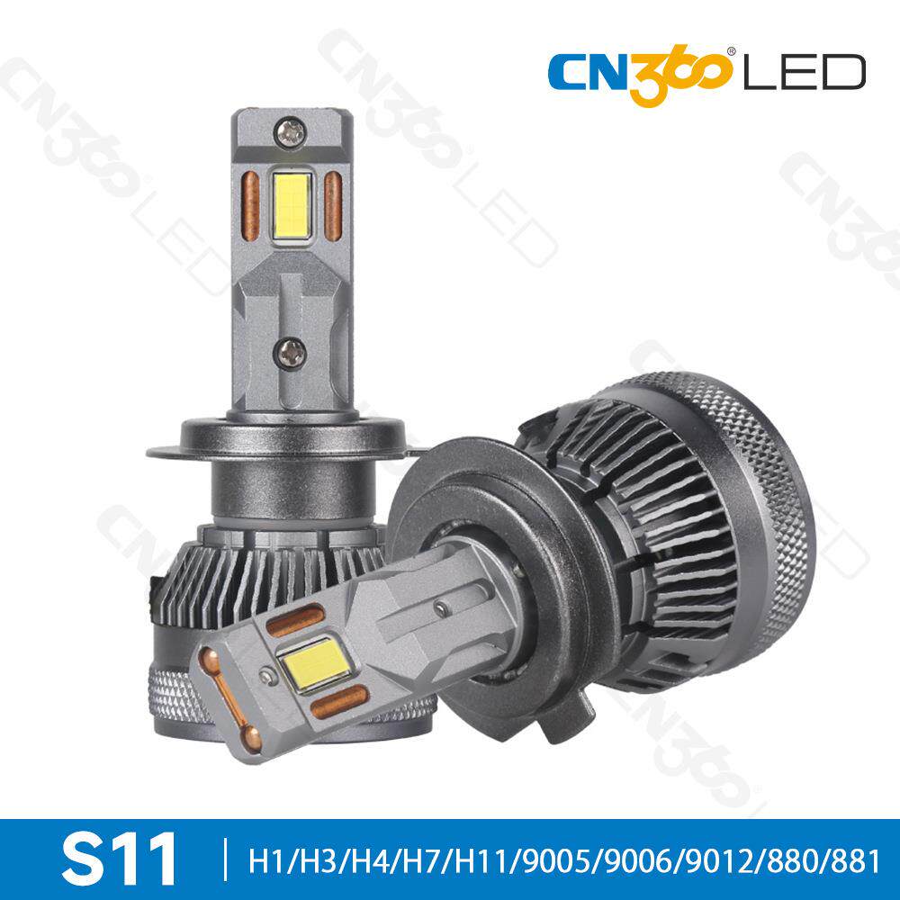 cn360 S11款110W双铜管风冷汽车大灯led远近光灯雾灯H4/H7/9005