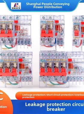 上海人民漏电保护器Dz47Le-63三相漏电保护开关2P断路器32A40A25A