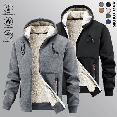 P 50765 Men's Hooded Fleece Jacket 士连帽夹克