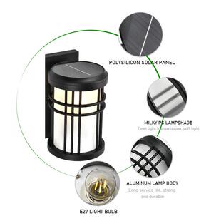 大恒太阳能壁灯防水欧式 复古阳台庭院灯过道楼梯室外单头墙壁灯