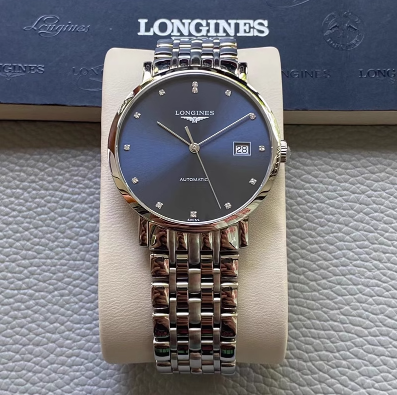 公价19100 98新浪琴博雅L4.810.4.97.6钢自动机械手表钻石男表37M