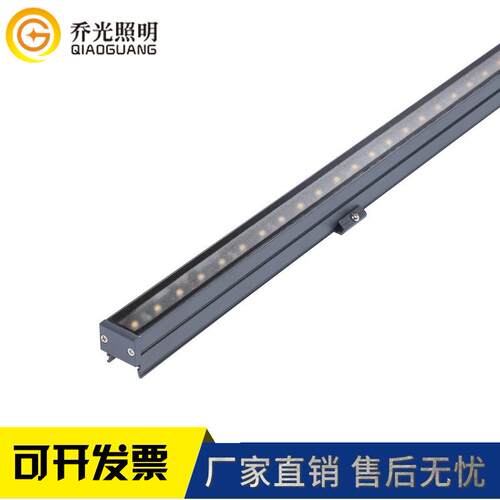 结构防水轮廓灯低压24V外墙线条灯12W金黄光线性低压安全