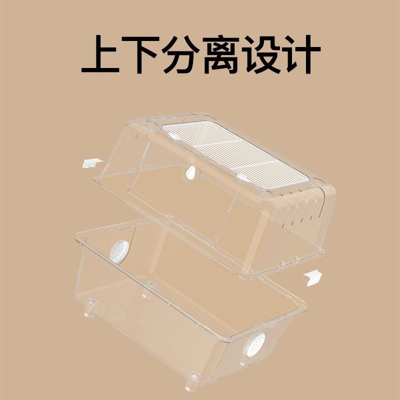 仓鼠笼子亚克力二层透明别墅基础笼金丝熊饲养箱夏天专用小屋用品