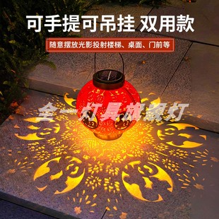 太阳能户外庭院灯过新年春节家用阳台氛围装 红灯笼2025新款 饰吊灯