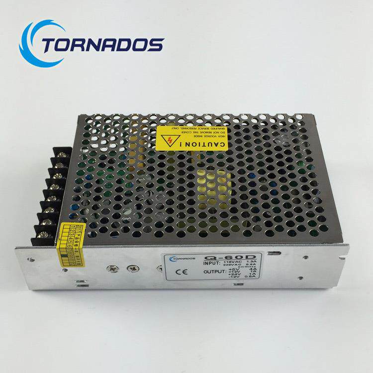 60W四组输出开关电源5V5.5A+12V2A-5V0.5A-12V0.5A直流电源Q-60B