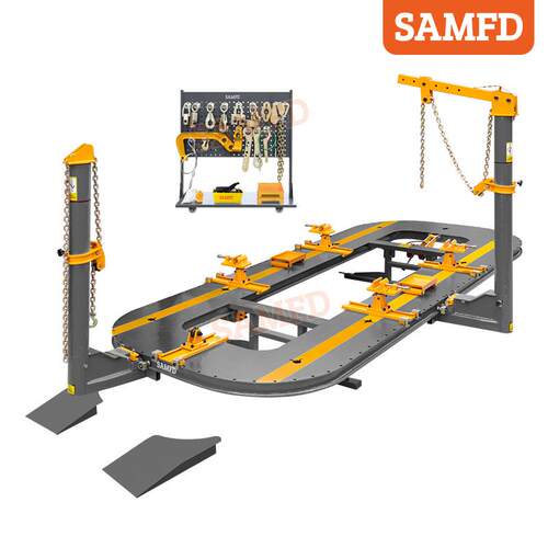SAMFD工厂出口整板切割插孔大梁校正仪汽车钣金平台工具维修