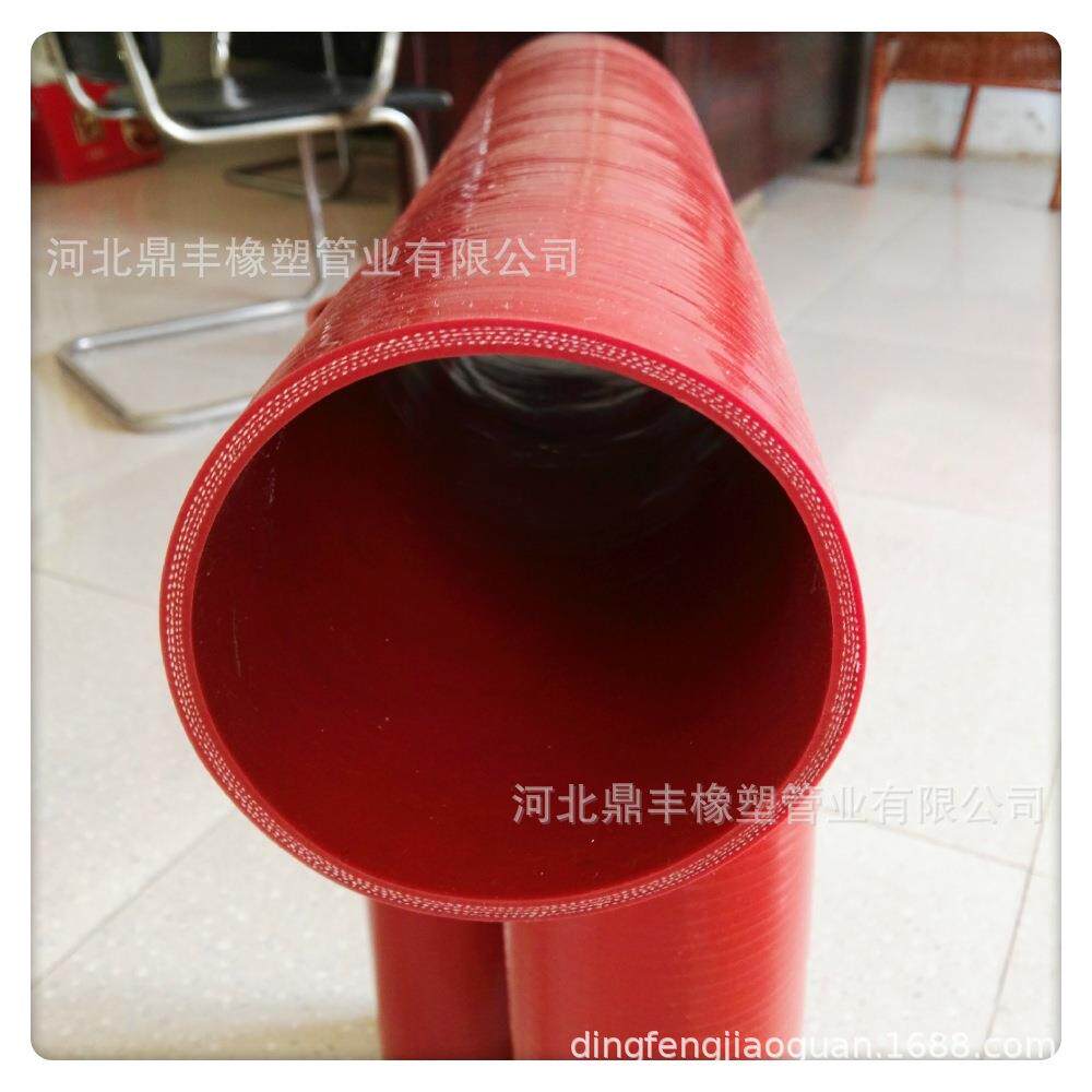 厂家供应夹布蒸汽硅胶管 加厚钢丝硅胶软管 大口径耐温钢丝硅胶管