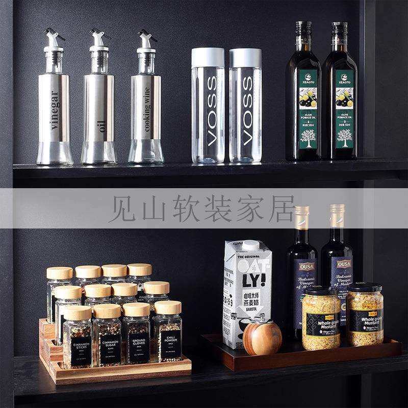 厨房调料收纳主题摆件样板房展厅餐边柜橱柜佐料食物软装饰品道具