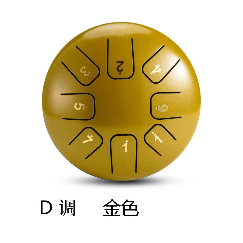 正品空青石6寸8音鼓高音伴侣C调D小调六灵寸鼓钢舌鼓儿童色空忘忧