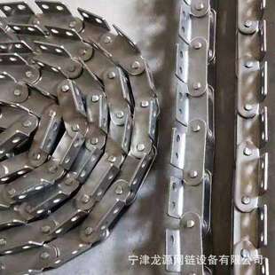 304不锈钢双节距链条工业传动滚子输送耐磨输送机链式
