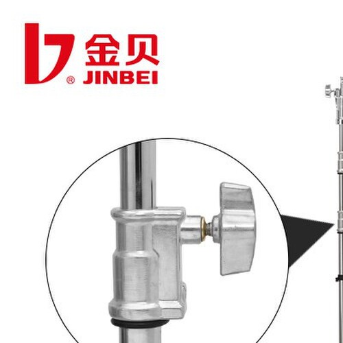 金贝摄影灯架JB-290A不锈刚管灯架影棚拍摄大型支架带滑轮三脚架
