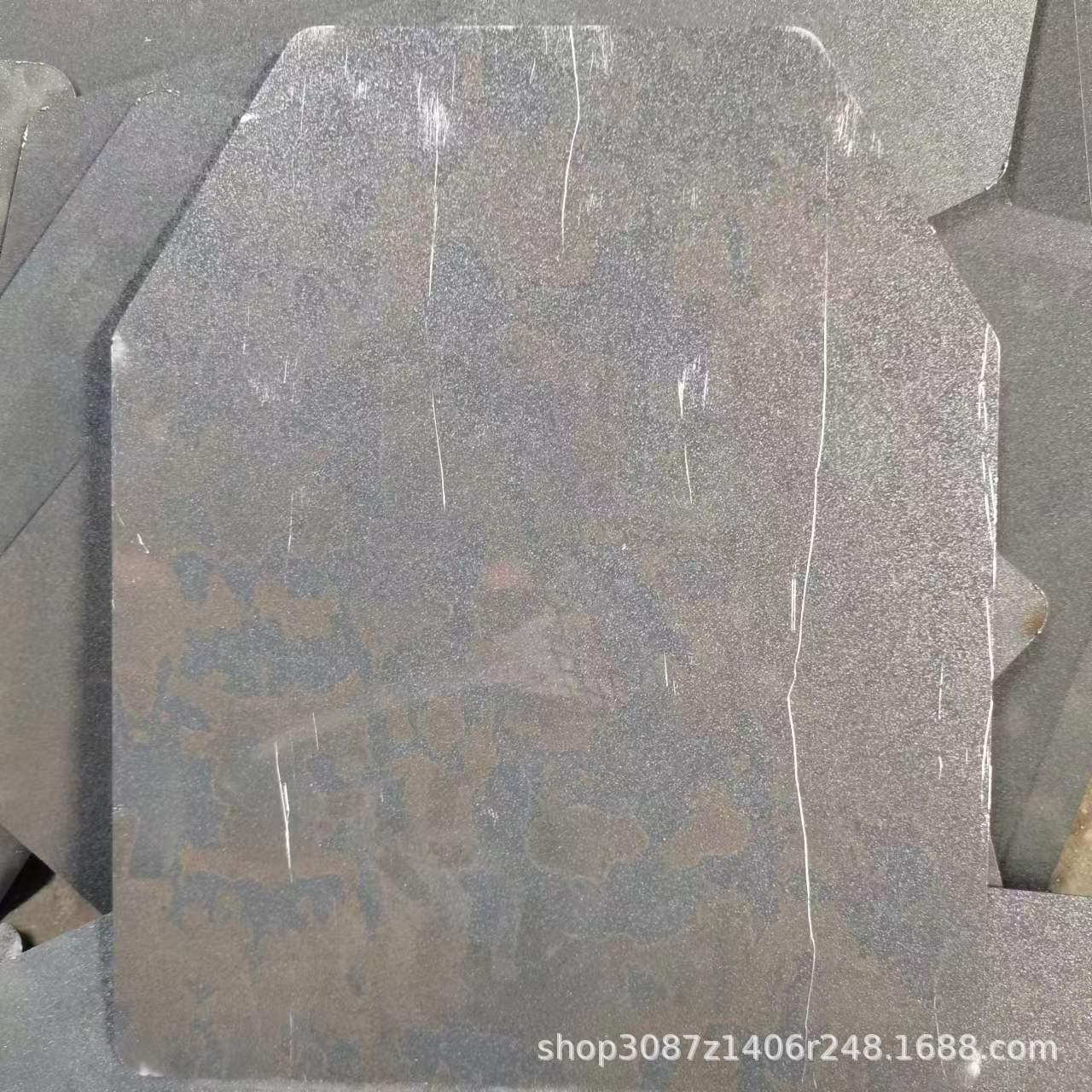 防弹钢板插板现货激光切割防弹插板防护插板防刺插板250*300盾牌