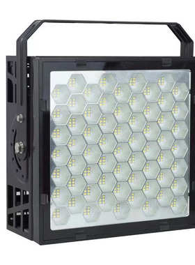 LED工程灯防水黑色塔吊灯工地照明探照灯400w大功率超亮野外便携