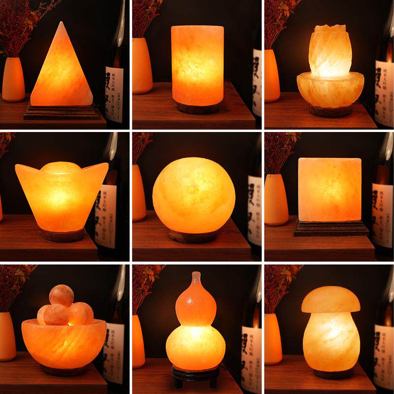 919喜小马盐灯客厅卧雅室充电款台灯氛围拉灯夜灯充电摆摊灯客厅