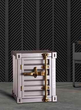 柜工业家具床头玄关柜矮柜42860金属铁艺风储物柜收纳子美式复柜