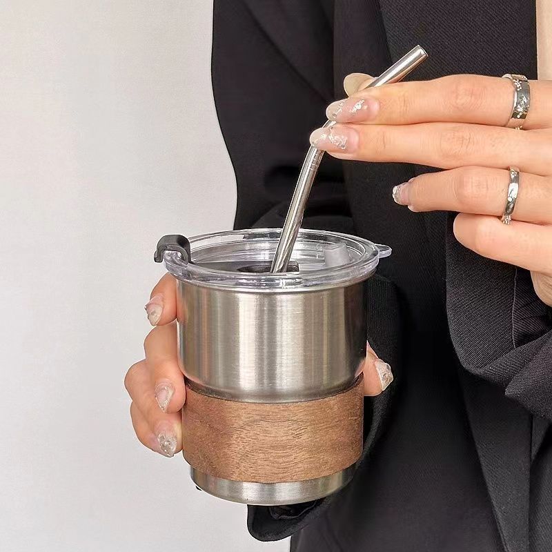 咖啡杯ins不锈钢折叠水杯咖啡杯
