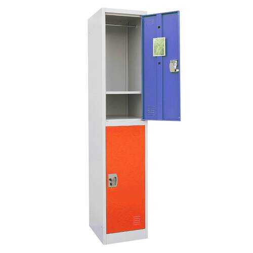 拆装2门金属储物柜学校储物柜厂家钥匙锁更衣柜跨境