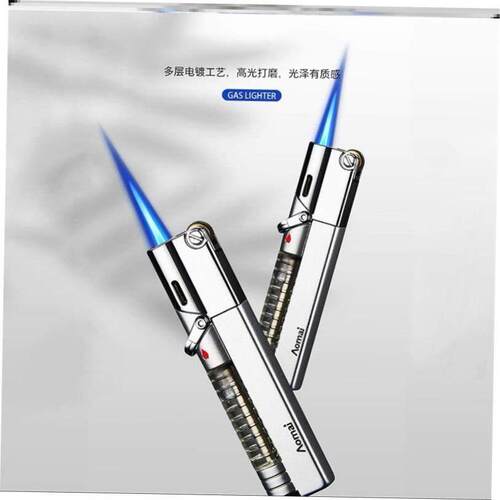 Visible gas tank long grinding wheel straight to lighter火机