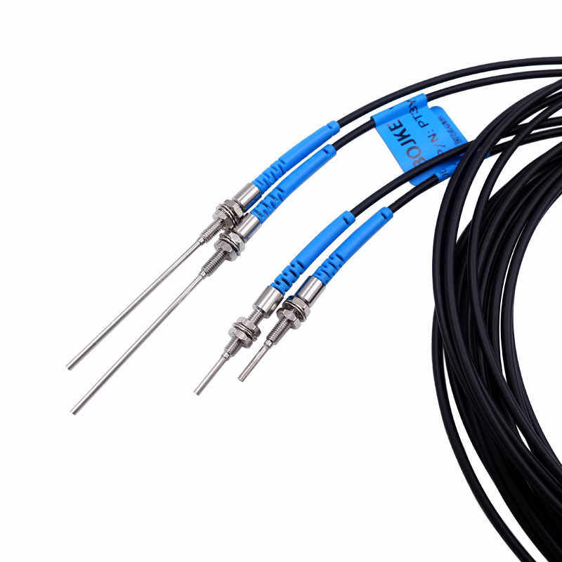 对射光纤传感器PT3Y10I PT4Y10I PTE3Y20I S M L凸针光纤长5-90mm
