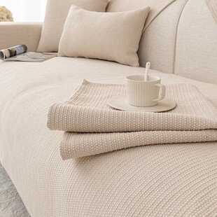 直销新款棉麻沙发垫四季通用防滑亚麻粗布坐垫子纯色布艺简约沙发