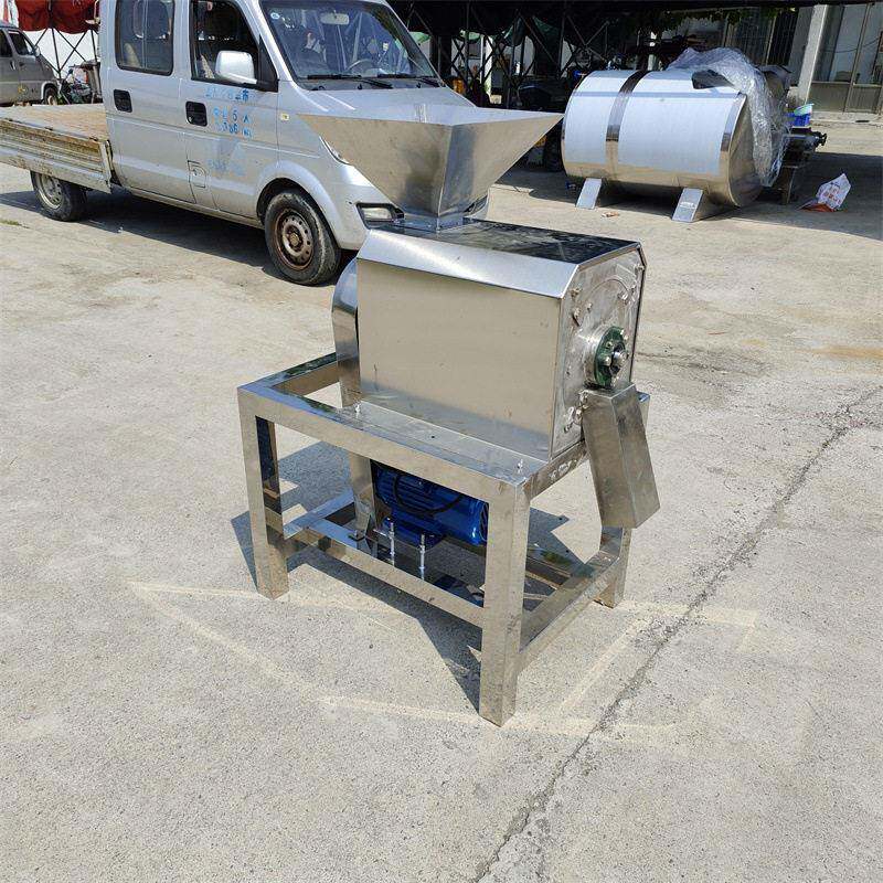 不锈钢红枣去渣打浆机 鲜果酱料工业水果打泥机 运行稳定果泥设备