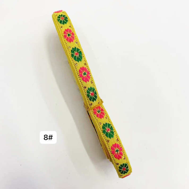 服装辅料提花少数民族diy配件1cm织带饰品汝民族风花边苗族蝶